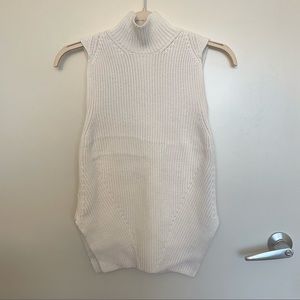 Ann Taylor White Small Sweater Vest